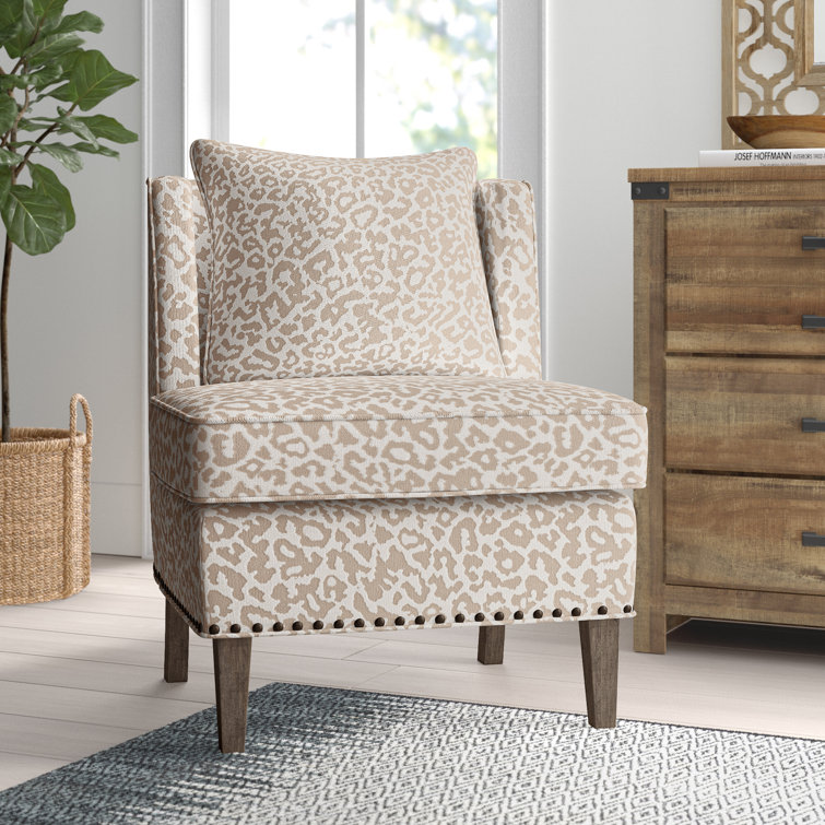 Mistana Dexter Cheetah Print Armless Chair Reviews Wayfair
